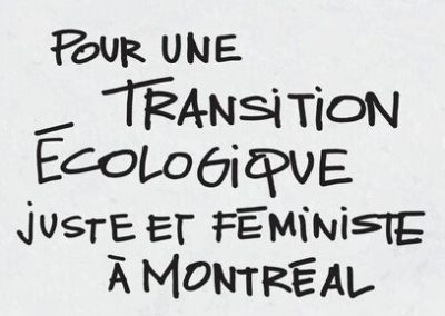 Avis du Conseil des Montréalaises pour une transition écologique juste et féministe à Montréal