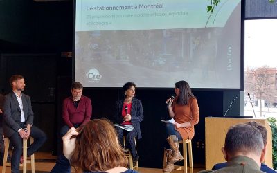 Compte rendu – Lancement du Livre blanc sur le stationnement par le Conseil régional en environnement de Montréal