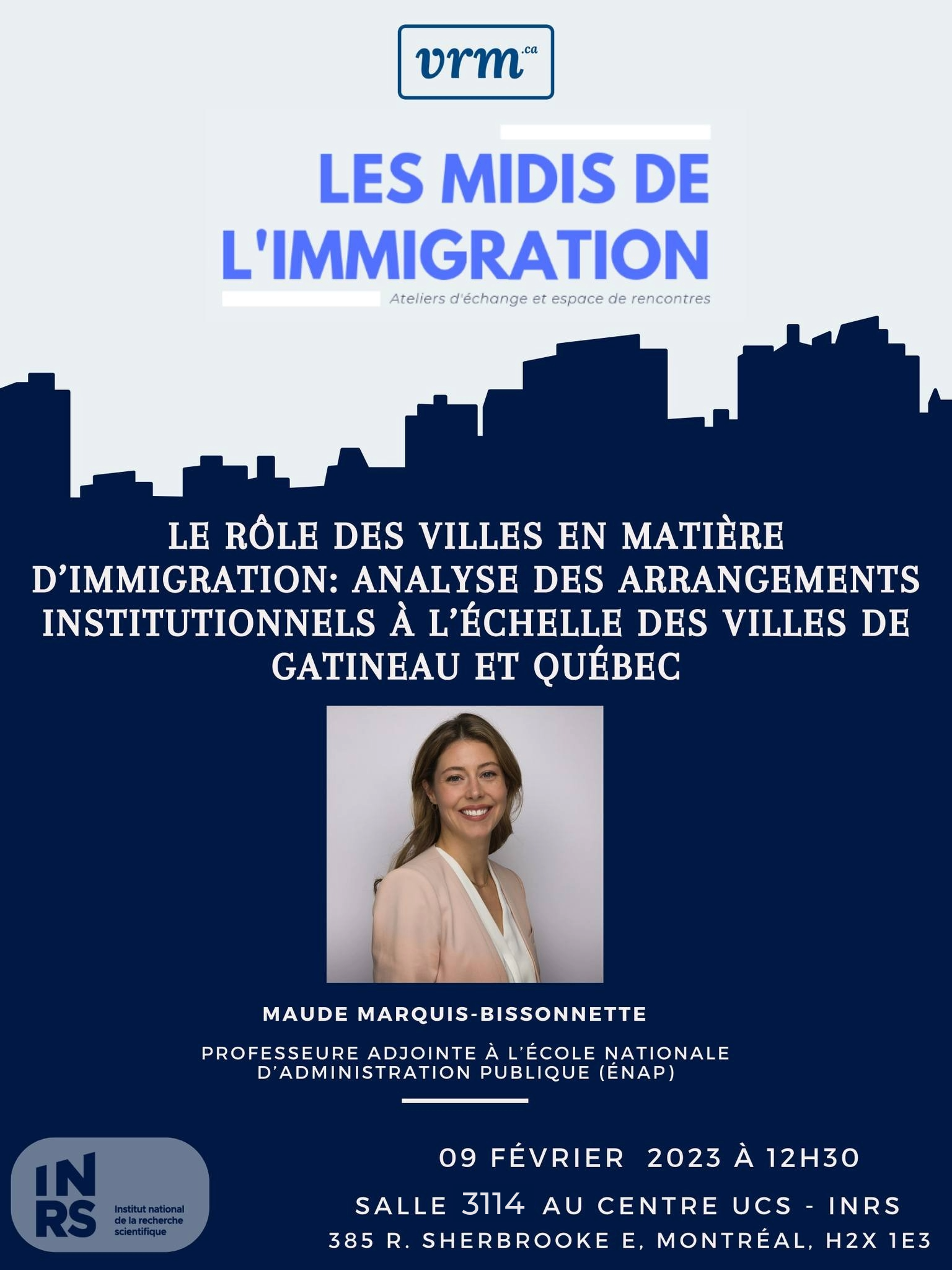 Affiche des midis de l'immigration