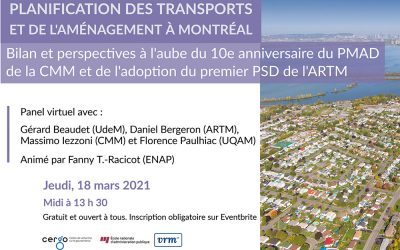 Table ronde virtuelle – Planification des transports et de l’aménagement à Montréal