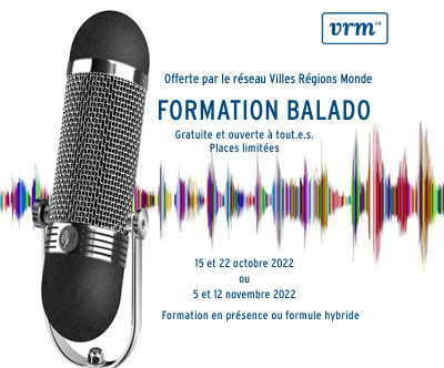 Affiche des formations balado de VRM 2021