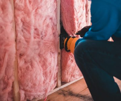 Installation of Internal wall Insulation Credit: Erik McLean