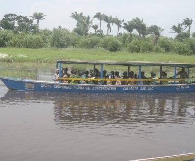 Membres du CCEC de Sô-Ava, de retour d’une sensibilisation sur les effets des changements climatiques
Crédits photo : Dossa Hyppolite Dansou