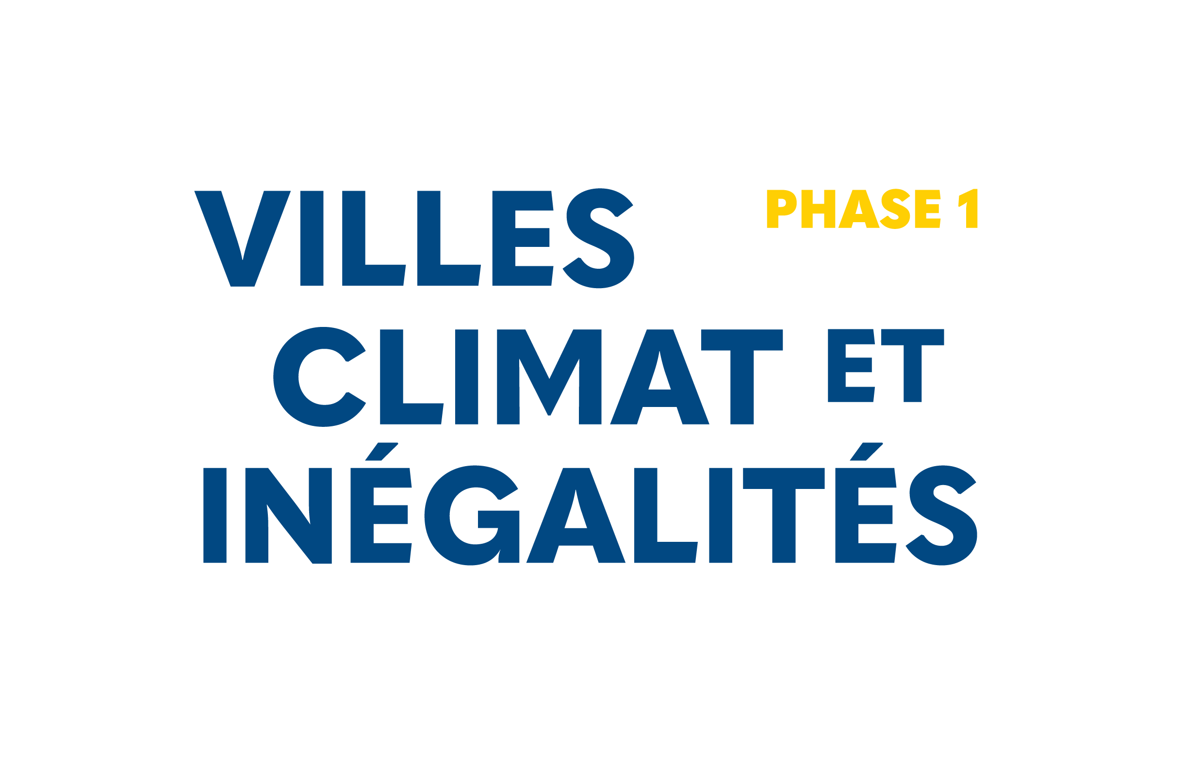 Logo bleu Villes, climat et inégalités
